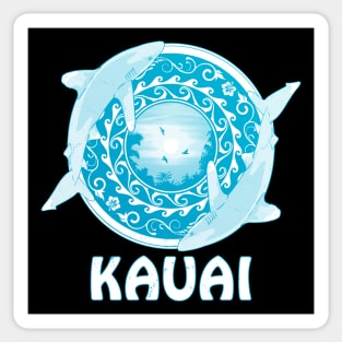 Kauai Oceanic Whitetip Sharks Sticker